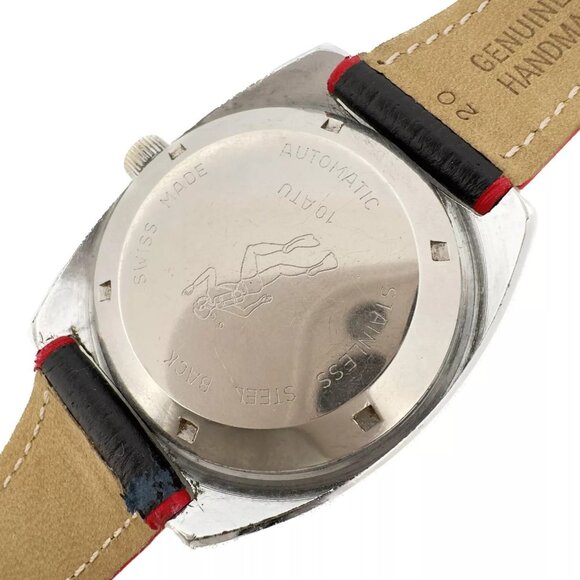 Vintage Condor 125 World Time 21J Men Automatic Wristwatch RondaMatic SwissSteel - Picture 9 of 12